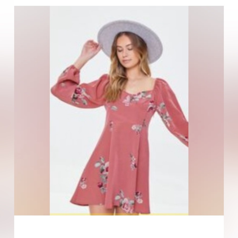 Forever 21 Romantic Floral Dress Sz Small